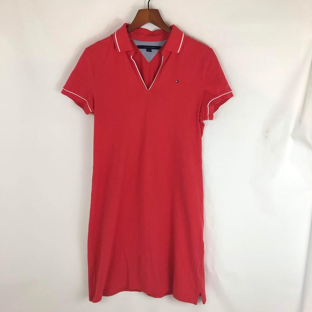 Tommy Hilfiger Polo Shirt Dress in Red